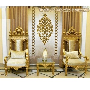 Roi Style Trône Chaises Pour Salon D'or Roi Taille Accent Chaises Pour Salon Chaises Design Pour La Maison - Product Image 1