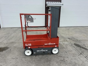 Nacelle élévatrice verticale à batterie SJ16, autonomie 160 heures, capacité 500 lb, 2 personnes, hauteur de travail 21'7, hauteur de plateforme 15'7 - Product Image 3