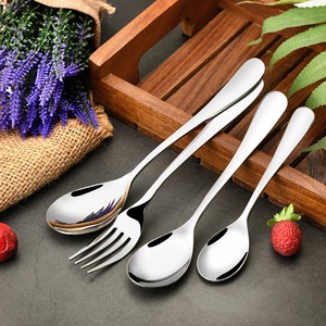 Ensemble de couverts en argent de qualité supérieure de 4 pièces pour table à manger moderne, couverts élégants pour la maison, la cuisine, les fêtes, les hôtels, essentiels en provenance d'Inde - Product Image 2