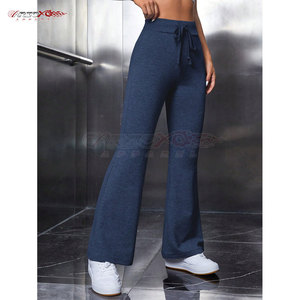 กางเกงวอร์มขาบานสำหรับผู้หญิงที่มีสไตล์วินเทจสตรีทสวมใส่สบายและพอดีตัว - Product Image 4