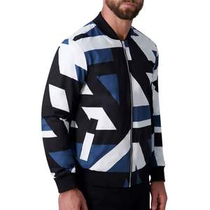 Blouson aviateur pour homme tendance 2026, impression de logo personnalisée, léger et confortable, avec col montant, dernier design pour homme - Product Image 4