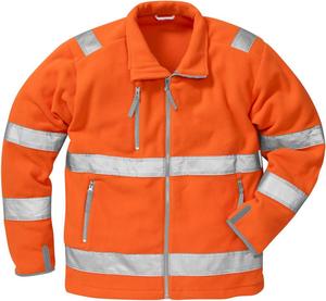 Chaqueta de Alta Visibilidad con Forro Polar Naranja, Sudadera de Seguridad Reflectante para Trabajo, Chaquetas con Forro Polar para Trabajo de Invierno al por Mayor OEM - Product Image 4