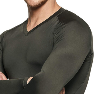 Camiseta de Compresión de Manga Larga de Buena Calidad, Nuevo Diseño, Ajustada, para Gimnasio, Ropa Deportiva, Transpirable, para Hombre - Product Image 5