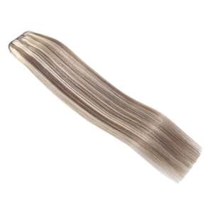 ผมต่อแบบเวฟท์ เกรด 8a/60 สีน้ำตาลประกายบลอนด์แพลตตินั่ม  แบบเรมี่ เกรด 12A  แบบคลิปอิน  ขนาด 22 นิ้ว - Product Image 1