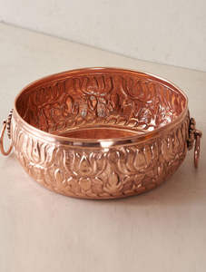 ชามทองเหลืองลายนูน งานฝีมือ ดีไซน์หรูหรา ตกแต่งบ้านของคุณ - Product Image 5