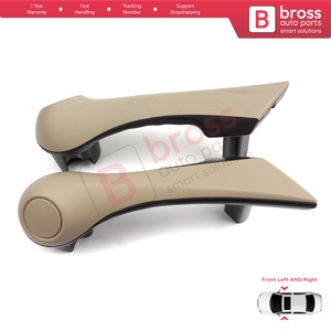 BDP794-1 Manija Interior de Puerta Delantera Beige Izquierda Derecha para Megane MK2 2002-2009 7701475317 - Product Image 3