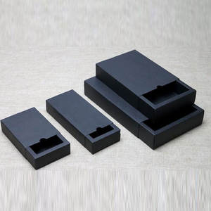 Lot livraison gratuite boîte-cadeau au détail noir Kraft papier tiroir boîte cadeau artisanat batterie externe emballage boîtes en carton - Product Image 3