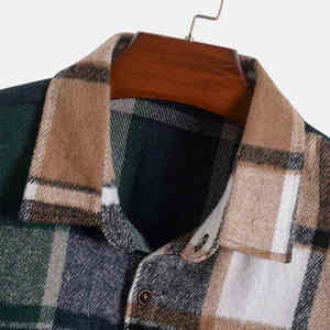 Camisa de tela cómoda de nuevo diseño hecha por profesionales, Camisa de franela de verano para deportes al aire libre para hombres - Product Image 3