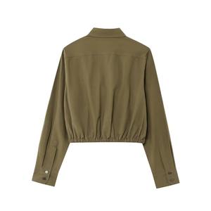 ชุดวอร์ม2025 2ชิ้นสำหรับผู้หญิงชุดกางเกงขาสั้นเสื้อครอปท็อปแบบสั่งทำ - Product Image 3