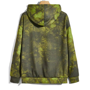 ชุดวอร์มสำหรับผู้ชายไซส์พิเศษชุดวอร์มสำหรับฤดูหนาวพิมพ์ลายมัดย้อมสีเทามีสไตล์แบบใหม่ - Product Image 3