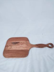 Planche à découper en bois d'acacia avec poignée, planche à charcuterie en bois, bloc à découper pour la cuisine, pour la viande, le fromage, les légumes, le pain, les fruits, en solde - Product Image 4