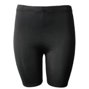 Shorts de sport taille haute pour femme, couleur unie, coupe ajustée, respirants, en tricot de spandex et polyester, avec taille élastique - Product Image 6