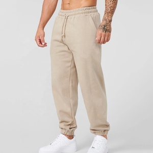 Custom Mens Lightweight Casual Loose Fit Cuffed <b>Jogger</b> Sweatpants Cotton French Terry Oversized <b>Baggy</b> with Pockets - Product Image 1