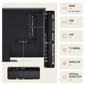 Televisor Inteligente 4K UHD de 50 Pulgadas con Procesador de IA, Internet, Android TV y Asistente de Voz, 120Hz, Gris - Product Image 4