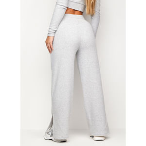 Wholesale <b>Women's</b> Fitness <b>Joggers</b> Pants Baggy Casual <b>Straight</b> Wide <b>Leg</b> Drawstring Elastic Sports High Waist Sweatpants - Product Image 3