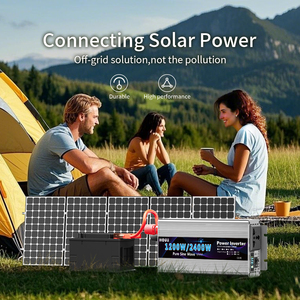 <span class=keywords><strong>Convertisseur</strong></span> de courant pour voiture HOULI <span class=keywords><strong>1000W</strong></span> à onde sinusoïdale pure 12V 24V vers 220V AC avec écran LCD, puissance nominale 500W pour les voyages et le <span class=keywords><strong>camping</strong></span> - Product Image 4