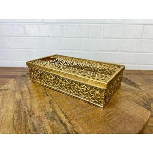 Porte-mouchoirs élégants en laiton Offre Spéciale avec des détails vintage, offrant une touche antique à votre salle de bain ou à votre espace de vie - Product Image 6