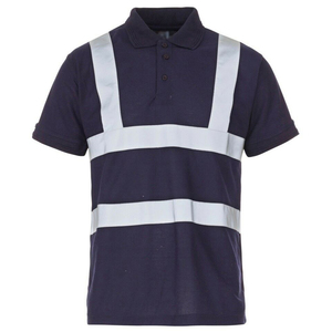 เสื้อโปโลแขนสั้นสะท้อนแสงสำหรับผู้ชายเสื้อสไตล์ตาข่ายพร้อมคุณสมบัติปรับแต่งได้ - Product Image 1