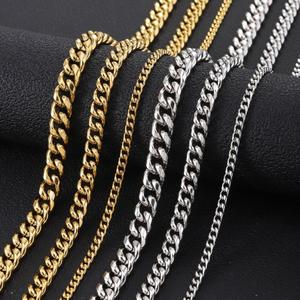 Cadena Cubana de Acero Inoxidable con Baño al Vacío, Moderna y Exclusiva, Collares Unisex para Regalo, Gran Venta - Product Image 5