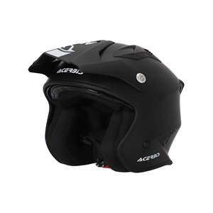 Casco JET ARIA XL Diseño Vintage Predator, Media Cara Abierta con Visera, Cuero y ABS para Motocicleta y Bicicleta, Nuevo 22-06 Acerbis - Product Image 1
