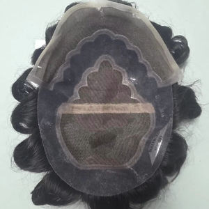 Bollywood Modèle Vague D'eau Cheveux Humains Toupet Perruque pour Hommes Taz Cheveux Bangladesh Prothèse Article - Product Image 1