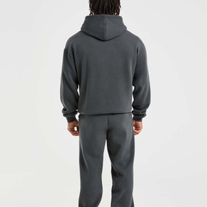 Sweat à capuche en coton épais de haute qualité pour hommes sweat surdimensionné avec motif de lettre brodé sweat à capuche vierge - Product Image 6