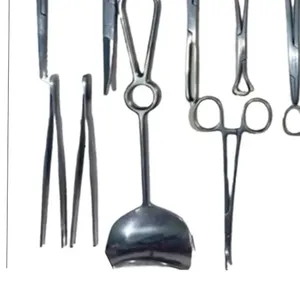 Juego de Instrumentos Quirúrgicos Médicos Profesionales Reutilizables de Acero Inoxidable, Manuales, con Certificación CE, para Cirugía General - Product Image 5