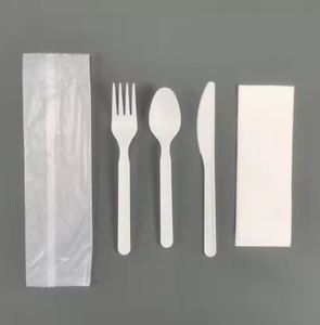 Meilleur prix jetable PLA plastique 100% ustensiles biodégradables compostables à base biologique dégradable couteaux cuillères fourchettes couverts - Product Image 3