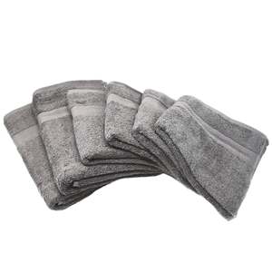 Ensemble de 6 serviettes de bain de luxe de haute qualité, séchage rapide, doux pour la peau, technique jacquard, couleur unie, idéal pour la maison et les enfants - Product Image 4