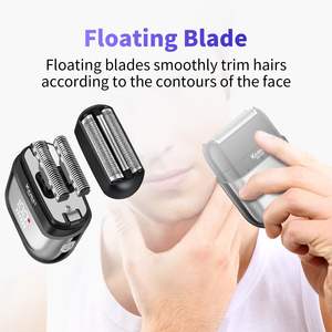 Afeitadora Eléctrica de Láminas para Hombre, 3 Cuchillas Flotantes, Impermeable IPX7, Afeitadora de Barba para Viaje en Húmedo/Seco, Mini Afeitadora con Pantalla para Afeitar la Cara - Product Image 6