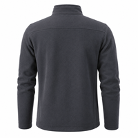 Veste polaire coupe-vent unisexe personnalisable pour l'entraînement hivernal et automnal, la course, la randonnée et les sports de plein air, avec fermeture éclair en coton