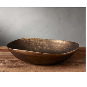 Handmade Customized Top - Tier Brass Aluminum Decorative Bowl Premium Finished Hotel Serving Bowls Home and <b>Table</b> Decoration - Product Image 1