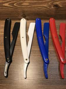 Maquinilla de afeitar de plástico y acero para Barbero, novedad, 2021 - Product Image 2