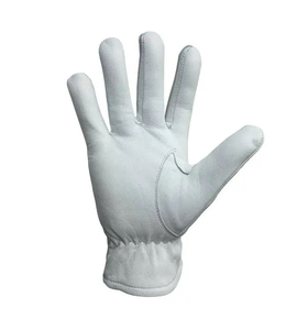Master Mason Blue Lodge Guantes Cuero blanco con cuadrado amarillo y brújula G 2025 Masonic Regalia Freemasons Guantes OEM con servicio - Product Image 3