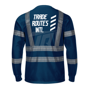 OEM Factory Supply Custom Embroidered Reflective <b>Waterproof</b> Safety Clothing Button-Up Polyester Bib Shirt Crew Necks <b>Overall</b> - Product Image 6