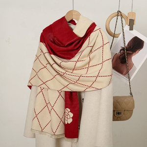 Bufanda de Cachemira de Otoño Invierno para mujer, chal grueso y cálido, lujo, suave, acogedor, elegante, accesorio de moda, estilo senior, envoltura versátil - Product Image 3