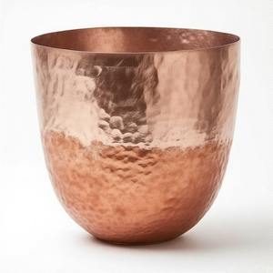 Silvercraft Pot martelé Horizon avec large ouverture pour entrée Grandeur ou minimaliste Style de table botanique - Product Image 5