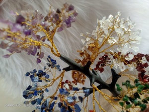 7 Chakra pierre précieuse arbre 700 perles arbre décoration naturelle de guérison de haute qualité éclats de cristal arbre par rai Agate - Product Image 2