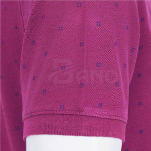 Vente en gros Hommes Coton Fibre de Bambou pour T-shirts Polo 220g Logo Personnalisé Imprimé Solide Tricoté Jersey Tops Séchage Rapide & - Product Image 4