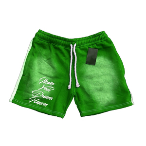 Best Quality Activewear Running Quick Dry Acid <b>Wash</b> Short Custom Blank Drawstring Acid <b>Wash</b> Short With <b>Screen</b> Printed - Product Image 6
