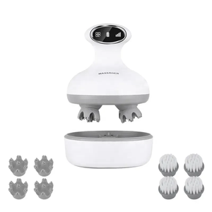 Proveedor de LJ, logotipo personalizado, VIBRADOR ELÉCTRICO, peine para el cuidado de la <span class=keywords><strong>salud</strong></span>, máquina masajeadora de cabeza, cepillo de champú para masaje del cuero cabelludo - Product Image 1