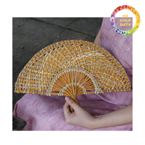 Abanico de Mano Ecológico de Pasto Marino para Decoración Rústica del Hogar, Sesiones de Fotos y Temas de Boda - Product Image 5