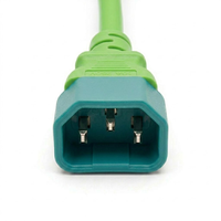 Kabel Ekstensi Daya PDU IEC C14 ke C15 untuk Komputer, Harga Grosir, Panjang dan Warna Sesuai Pesanan, 18AWG 16AWG 14AWG