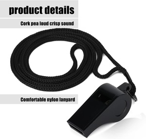 Silbatos de plástico deportivos con cordón Silbato fuerte para maestro de supervivencia de emergencia, perro de entrenamiento, árbitro, partido, escuela - Product Image 3