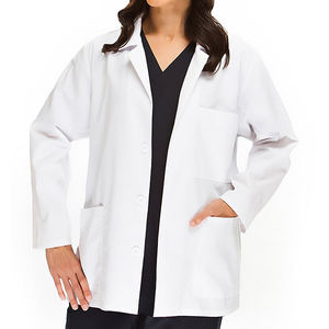 Vente en gros Blouse médicale blanche à manches longues unisexe, blouse de laboratoire tricotée et respirante, blouse de médecin d'hôpital pour adultes, nouveau design, hiver - Product Image 2