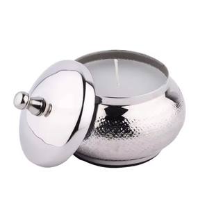 Bougeoir votif en métal doré de haute qualité conception martelée bougie de forme de noël faisant le conteneur excellent pour la décoration - Product Image 6