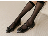 Bout rond Mary Jane poupée appartements en cuir véritable supérieur rembourré talon doublure boucle sangle fermeture