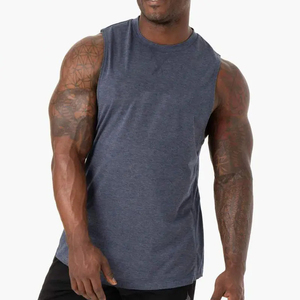 High Street Style Gym Tank Tops Custom <b>Singlets</b> <b>Men</b> Muscle Tanktop Casual USA Size Stretchable <b>Men's</b> Tanktops Custom Logo - Product Image 4