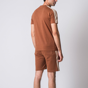 Conjunto Deportivo Personalizado con Logotipo Bordado, Pantalones Cortos Deportivos Transpirables de 2 Piezas, Camiseta y Pantalones Cortos de Algodón para Hombre - Product Image 2