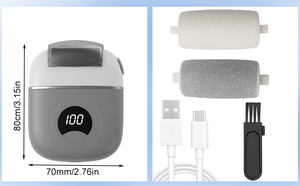 Tốt nhất chân Spa công cụ móng chân không dây điện tử Callus Remover chân tập tin loại bỏ khô, chết, nứt, cứng da & vết chai - Product Image 3